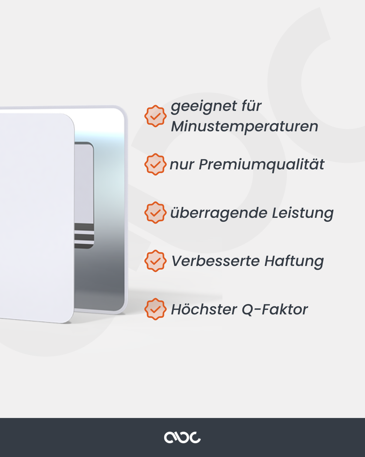 4x4cm RF Tiefkühlkost Sicherheitsetiketten | 1000 Stück