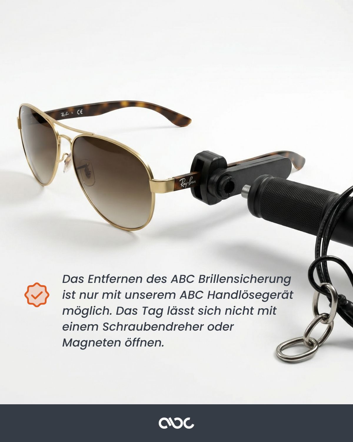 Brillensicherung Handlösegerät